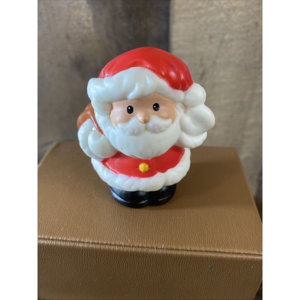 Vintage Fisher Price 1998‎ Little People Santa Claus Christmas Bag
